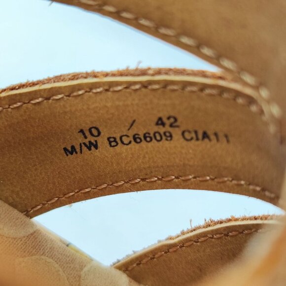 B.O.C. Born Women’s Concept Brown Leather Wedge Sandals Size 10 - Picture 8 of 9